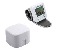 JEWEDECO Monitor Digitale Pressione Sanguigna da Polso Automatico Memoria e Schermo Lcd Ampio per Uso Domestico, Tester Ematomanometro Funzione Risparmio Energetico, Misuratore Pressione