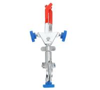 JEWEDECO Morsetto Argento a 3 Punte Regolabile in Ferro Resistente alla Corrosione per Provette e Apparecchiature da Laboratorio