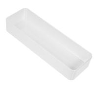 JEWEDECO Organizer da Cassetto per Posate da Cucina in Plastica Bianca, 2 Pezzi, Design Creativo Compatto, Contenitore Divisorio per Utensili Multiuso in Cucina
