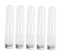 JEWEDECO Organizer Da Viaggio Per Lacci Delle Scarpe in Plastica Trasparente Coperchio, Set Da 5 Tubi Salvaspazio Resistenti e Leggeri Per Riporre e Proteggere i Lacci Durante Gli Spostamenti