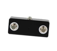 JEWEDECO Pedale Interruttore per Effetti Chitarra, Doppio Controllo a Pedale, 2 Pezzi, Guscio Interamente in Metallo, Jack Uscita 1/4 Pollice, Nero