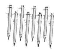 JEWEDECO Penna a Sfera Multiuso Calibro Vernier 0-100 Mm, Set da 8 Penne in Plastica Scala per Studenti, Materiale Scolastico Portatile per Scuola, Ufficio e Regali di Laurea