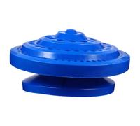 JEWEDECO Porta Attrezzi Stoccaggio Classificato e Compatto in Plastica Blu Organizzatore Rotante a 360 Gradi per Lavorazione della Pelle per Utensili da Punzonatura