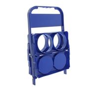 JEWEDECO Portabottiglie Piegaibile per Cesta Pieghevole per Bottiglie da Design e Multifunzionale per Nic e Barbecue Colore Blu Leggero e Portatile Resistente Urti