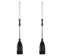 JEWEDECO Remi per Canotto in Lega di Alluminio Nero, Pagaia Versatile e Facile da Montare per Kayak e Barche Gonfiabili, per Canottaggio e Kayak