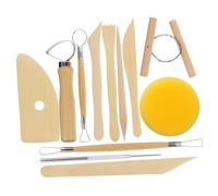 JEWEDECO Scultura Strumenti per Lavorazione Set di Utensili per Statuette in Ceramica Materiali in Metallo E Legno per Scolpire Intagliare E Formare L'argilla