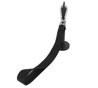 JEWEDECO Set 1 Attrezzo per Allenamento Avambraccio e Mano Anelli per Dito e Pollice in Ferro e Nylon Nero per Fitness e Rafforzamento della Tenuta e Muscoli
