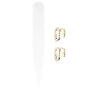 JEWEDECO Set 1 Pezzo Grill Denti Singolo in Rame Oro per Hip Hop, Comodo da Indossare e Abbinare, Accessorio Unico per Eventi Hip Hop e Servizi Fotografici
