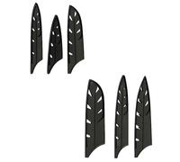 JEWEDECO Set 10 Pezzi Guaina Protettiva per Coltelli da Cucina in Plastica Nera, Custodia Resistente per Proteggere Lama da Usura e Sporco, per Uso Domestico
