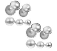 JEWEDECO Set 10 Pezzi Stampi Multifunzione a Forma di Palla per Dolci, Torte e Bombe da Bagno, in Materiale Resistente per Uso Domestico e Professionale