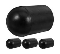 JEWEDECO Set 4 Pezzi Gomma Tappi Antiscivolo per Basso, Protezione Stabilità e Aderenza per Punta Basso Elettrico, Accessorio per Violoncello Nero