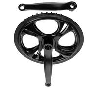 JEWEDECO Set di Pedivelle per Bici Monomarcia in Ferro Nero