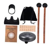 JEWEDECO Set Di Tamburo A Lingua D'acciaio 6 Pollici Strumento A Percussione Tamburo A Mano Per Educazione Musicale E Riabilitazione Spirituale