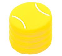 JEWEDECO Smorzatore Vibrazioni per Racchetta da Tennis 4 Pezzi | Silicone Giallo, Formato Compatto, per Uso nel Tennis, Accessorio Portatile per Migliorare Controllo