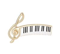 JEWEDECO Spilla da Bavero per Donna Nota Musicale a Forma di Pianoforte, Accessorio Elegante per Abiti Femminili, Spilla Moda Raffinata per Ogni Occasione e Regalo Premuroso