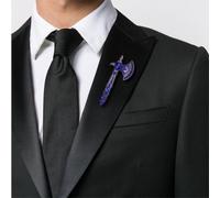 JEWEDECO Spilla Vintage con Pietre Lucenti Forma di da Battaglia Piccola e Portatile Spilla Gioiello da Donna e Uomo per Cerimonie Feste e Uso Quotidiano Lega Resistente e Design Elegante