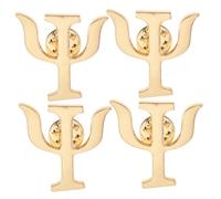 JEWEDECO Spille Psicologo Elegante in Lega Color Oro 4 Pezzi Design Decorativo Versatile per Scuola e Party Favor