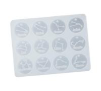 JEWEDECO Stampo Riutilizzabile e Facile da Usare in Silicone Bianco per Creare Pendenti e Gioielli Artigianali per Gioielli Resina Segni Zodiacali