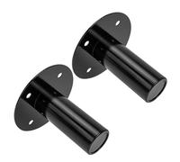 JEWEDECO Supporti per Casse Acustiche in Metallo 2 Pezzi Base Stabile e Piedistallo Regolabile per Diffusori Stereo da Scrivania 4.33X4.33X2.95 Pollici