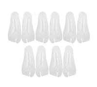 JEWEDECO Supporti per Stivaletti in Plastica Trasparente, Modelli di Piedini per Esposizione Scarpe e Calzini, Set da 5 Paia per Mantenere la Forma e Proteggere Le Scarpe