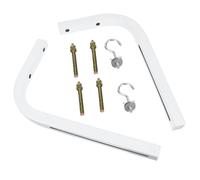 JEWEDECO Supporto per Schermo Proiettore a Muro in Ferro l Forma con Gancio, Montaggio su Pareti in Mattoni, Confezione 2 Pezzi per Schermo Manuale o Elettrico