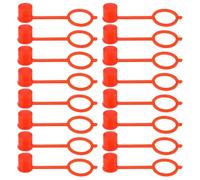 JEWEDECO Tappi Protettivi Accessorio Veicolo 200 per Ingrassatori in Plastica Rosso, Copertura Protettiva Robusta per Freni e Lubrificazione per Auto e
