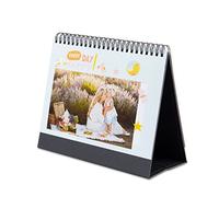 Jeweidea Calendario da Tavolo 2025 Personalizzato con Foto Calendario Famiglia 2025 per Casa e Ufficio Anno Nuovo Regalo Natale (C)