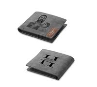 Jeweidea Portafoglio in Pelle Personalizzato con Foto Alfabeto Nome Inciso per Uomo Papà Portafoglio con Porta Carte RFID per Marito, Padre, Fidanzato Regalo Compleanno