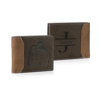 Jeweidea Portafoglio Uomo in Pelle PU Personalizzato Slim Portafoglio con Foto con Porta Carte Identità per Papà Marito Regali Festa del Papà Natale (A2)