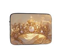 Jewel Crown - Custodia protettiva per computer portatile con stampa su tutta la superficie, sottile, con cerniera, borsa per il trasporto da 17 pollici