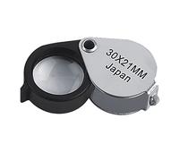 Jewelers Eye Loupe 30X Pocket Jewelry Loupe Jewelers Eye Lente d'ingrandimento per antiquariato gioielli monete francobolli lente d'ingrandimento pieghevole per lettura lente d'ingrandimento