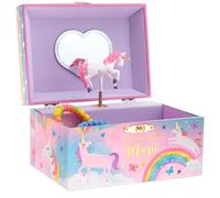Jewelkeeper Portagioie Musicale Unicorno - Zucchero Filato - Beautiful Dreamer