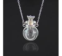 Jewellery Sets,1Pc Glass Heart Vial Cremation Necklace Ash Case Holder Keepsake Necklace Memorial Jewelry Urn Necklace for Ash/
