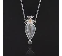 Jewellery Sets,1Pc Glass Heart Vial Cremation Necklace Ash Case Holder Keepsake Necklace Memorial Jewelry Urn Necklace for Ash/Tear Drop