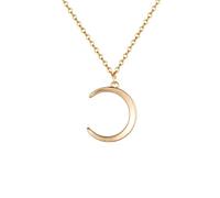 Jewellery Sets,925 Sweet Smooth Moon Short Necklace for Women Jewelry Gift/
