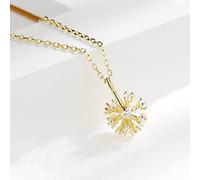 Jewellery Sets,Exquisite 925 Dandelion Zircon Necklace for Women Accessories/Color