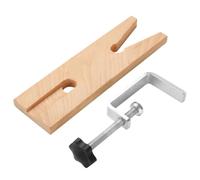 Jewelry Bench Pin with C-Clamp Heavy Duty Ergonomic Drilling Tools | Jewelry Making Tabletop Clamp for Piercing Polishing Woodworking Metal Smithing Crafting Home Garage