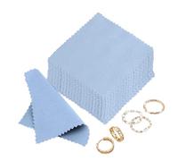 Jewelry Cloth - 50 Piece Remover Rags Towels Cleaner, Watch Coin Tarnish Remover, Soft Polishing Cleaning Cloth Set, Reusable Jewelry Care Accessory, for Gold Platinum Watch Coin Glasses Lens Ring