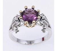 Jewelry Monili Unici Rana Prince Forma Anelli Affascinanti Rosso Birthstone Stone Color Anello Nuziale per Le Donne