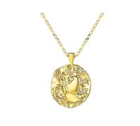 Jewelry New 2025 Arrival 12 Constellation Zodiac Pendant Necklace For Women Irregular Round Vintage Fashion Jewelry Dating Party With For You Accessories Trendy Creative Gift gift