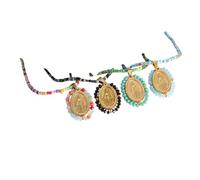 Jewelry New 2025 Arrival Classic Christian Virgin Mary Pendant Beaded Necklace Women Prayer Amulets Religious With For You Accessories Trendy Creative Gift gift