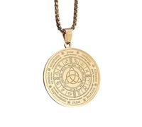 Jewelry New 2025 Arrival Exquisite Stainless Steel Celtic Knot Pentagram Rune Pendant Necklace Men Women Fashion Amulet Jewelry With For You Accessories Trendy Creative Gift Gift