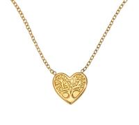Jewelry New 2025 Arrival Heart Shaped Tree Of Life Pendant Necklace For Women, Finely Crafted Stainless Steel Necklace Exquisite With For You Accessories Trendy Creative Gift Gift