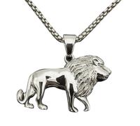 Jewelry New 2025 Arrival Hip-Hop Color Beast Lion Animal Pendant Punk Personality Men's Necklace Motorcycle A Party With For You Accessories Trendy Creative Gift gift