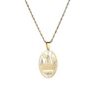 Jewelry New 2025 Arrival Lalish Pendant&Chain Necklace Holiest Temple Of The Yazidis For Women Men Hers With For You Accessories Trendy Creative Gift gift