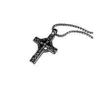 Jewelry New 2025 Arrival Retro Nordic Celtic Knot Cross Pendant Necklace Men's Trendy Lucky Amulet With For You Accessories Trendy Creative Gift gift