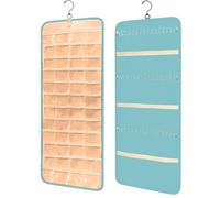 Jewelry Organizer per Armadio, Jewelry Storage Display Stand, Porta Orecchini da Appendere, Appendi Gioielli Donna Muro Porta Collane da Appendere, Appeso Contiene Portagioielli Organizer(blu)