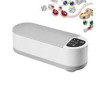 Jewelry Rechargeable Cleaner - Portable Machine For Accessories | 2 Mode Cleaning Device With Digital Timer, Dentures Retainers And Watch Straps, Perfect For Indoor Use, 8.27 X 2.95 X 2.76 In