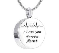 Jewelry Steel, Small Jewelry Round I Love You Forever... for Men Women with Funnel Kit & Bag