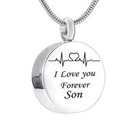 Jewelry Steel, Small Jewelry Round I Love You Forever... for Men Women with Funnel Kit & Bag